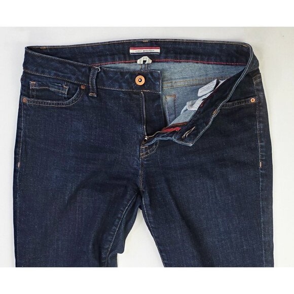 Tommy Hilfiger Size 6S Womens 29 Inch Inseam Bootcut Blue Denim 5 Pocket Jeans - Picture 12 of 12